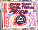 Plural Trans Autistic Therian Pride, with a concetric rainbow and a theta-delta symbol.